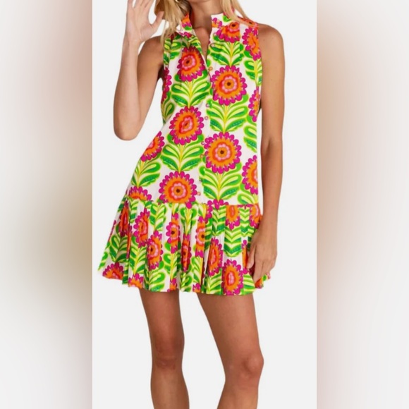 Alden Adair Bella Dress - White Sunflower - Picture 5 of 10